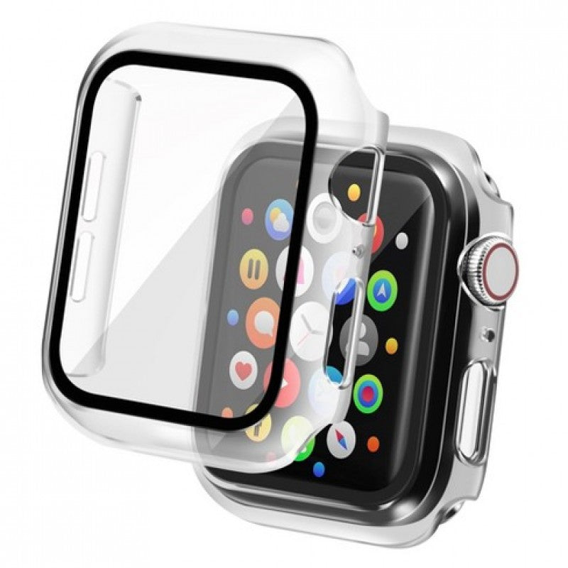 Apple Watch Tempered Glass Screen Case Full Coverage Tempered Glass Screen Protector Protection All-Around Surround Overall Case Cover Apple Watch Tempered Glass Screen Case Full Coverage Tempered Glass Screen Protector Protection All-Around Surround Overall Case Cover